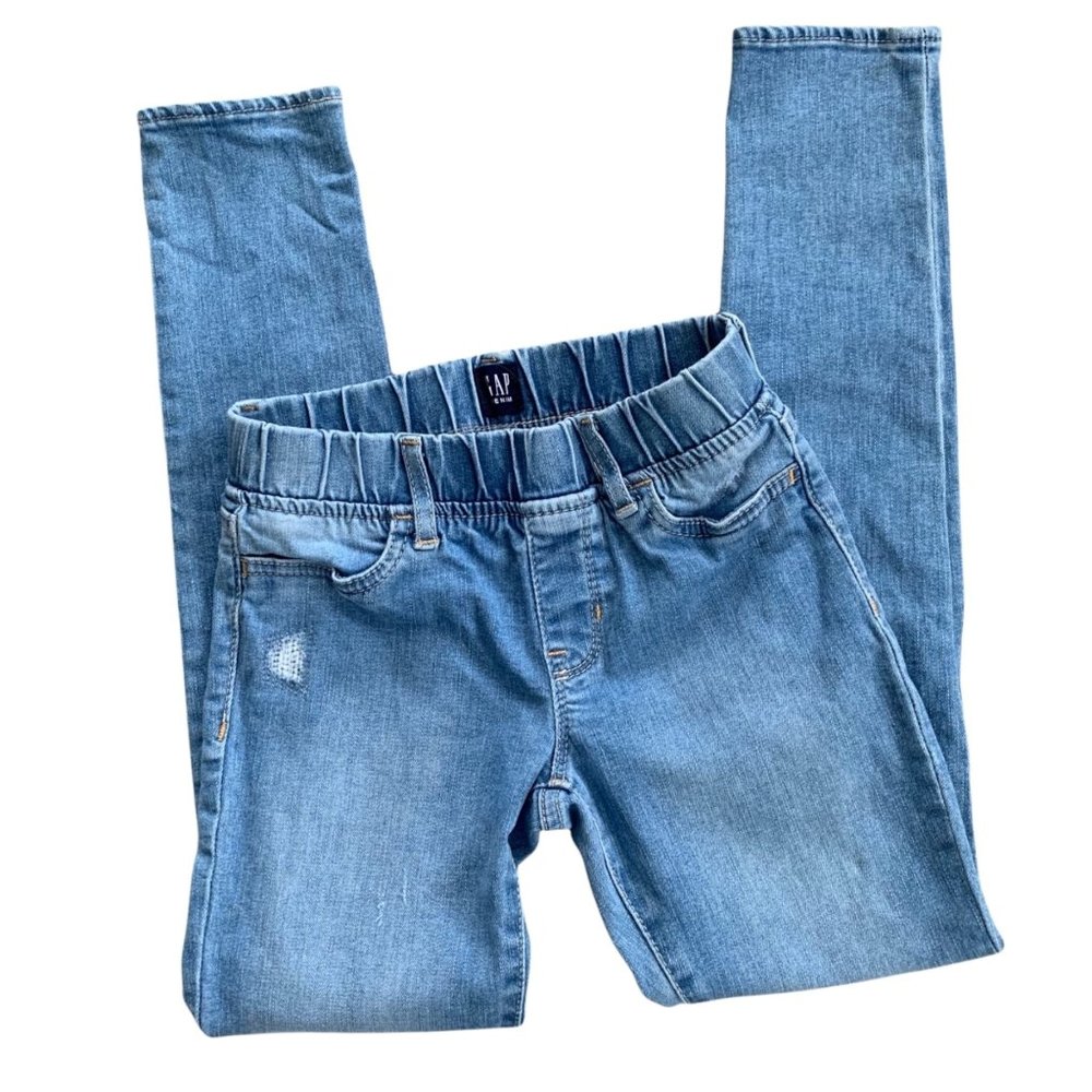Gap Light Wash Distressed Slim Stretch Jegging 10